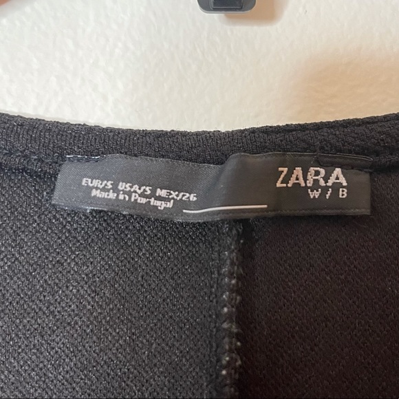 Zara metallic jaguar floral v-neck dress size small - Picture 9 of 10